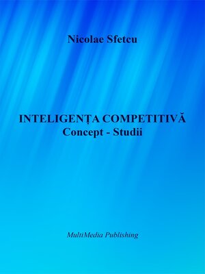 cover image of Inteligența competitivă